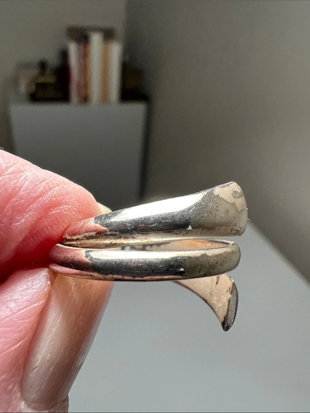 Modern Open-Ended Silver Wrap Ring - Polished 925 Sterling Silver- Heirloom